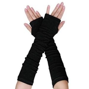 Elbow Length Fingerless Gloves
